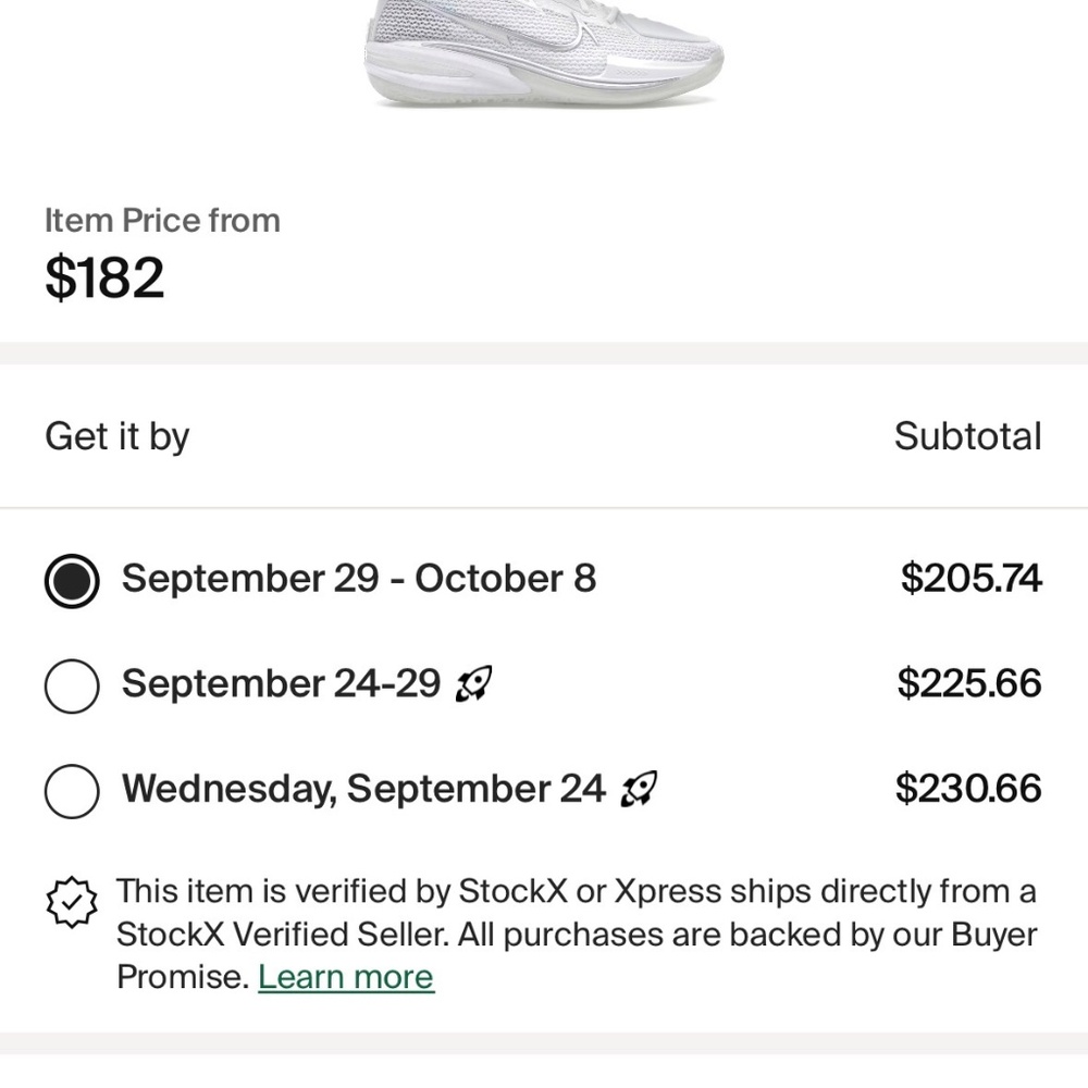 Nike GT Cut 1 All white Size 7.5 - Picture 5 of 6